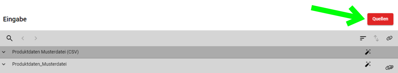 Produktdatenformate in XML konvertieren: Bild zur Erklärung des Imports von Datenquellen in CatalogExpress