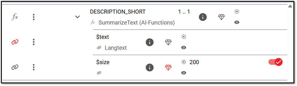 Summarize KI-Funktion in CatalogExpress