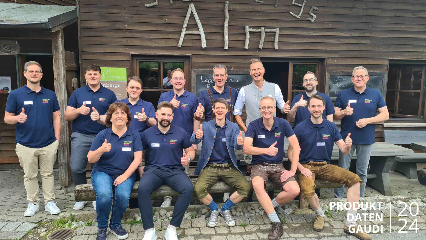 Gruppenfoto der Produktdatengaudi 2024