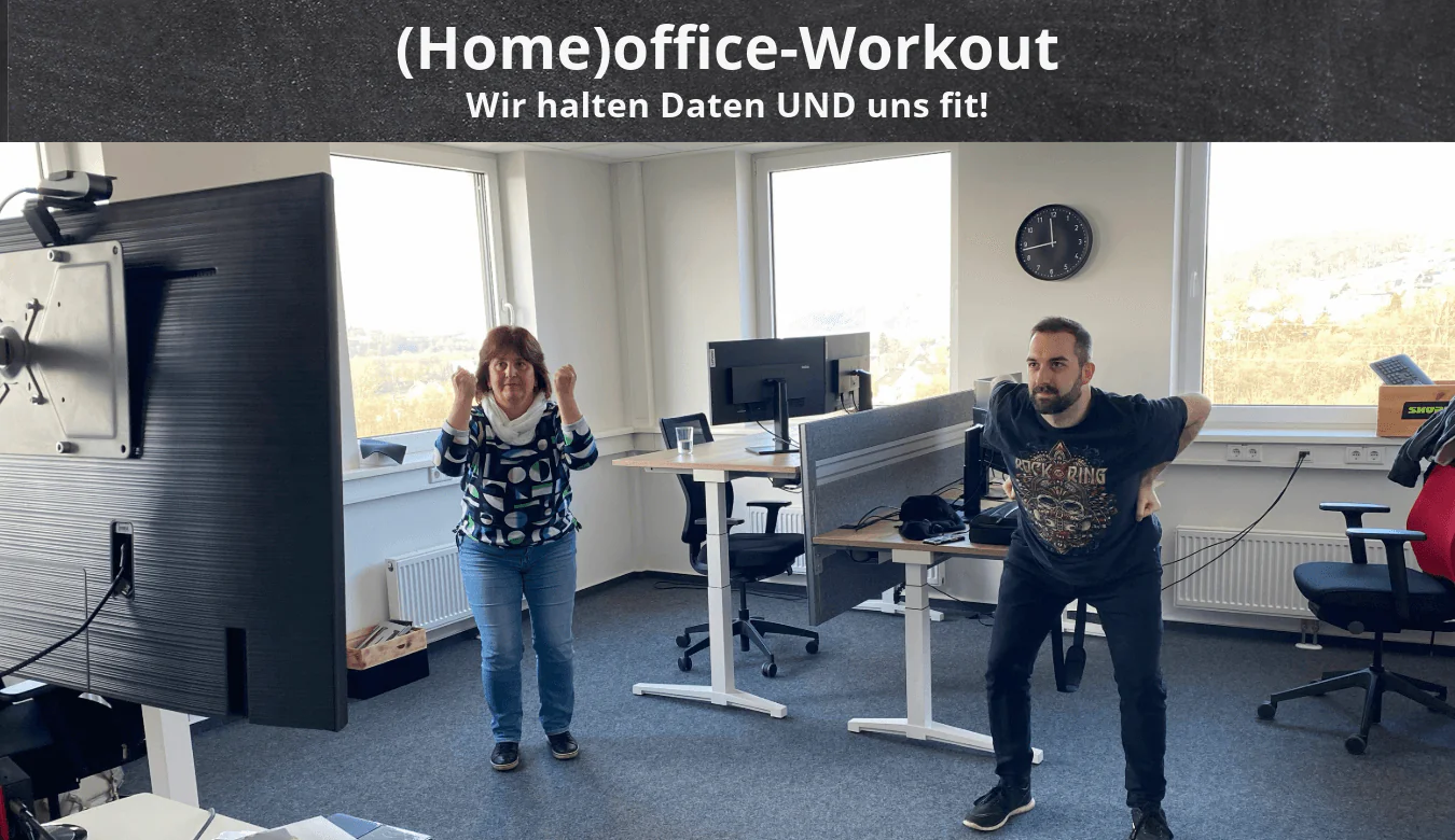 Beitragsbild zum Newsletter-Beitrag (Februar 2025) zum (Home)office Workout