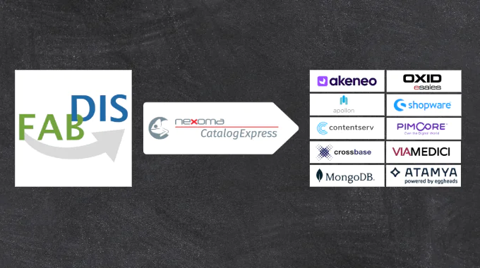 FAB-DIS beliebig verarbeiten, z. B. als BMEcat, CSV, JSON, XML, ETIM xChange