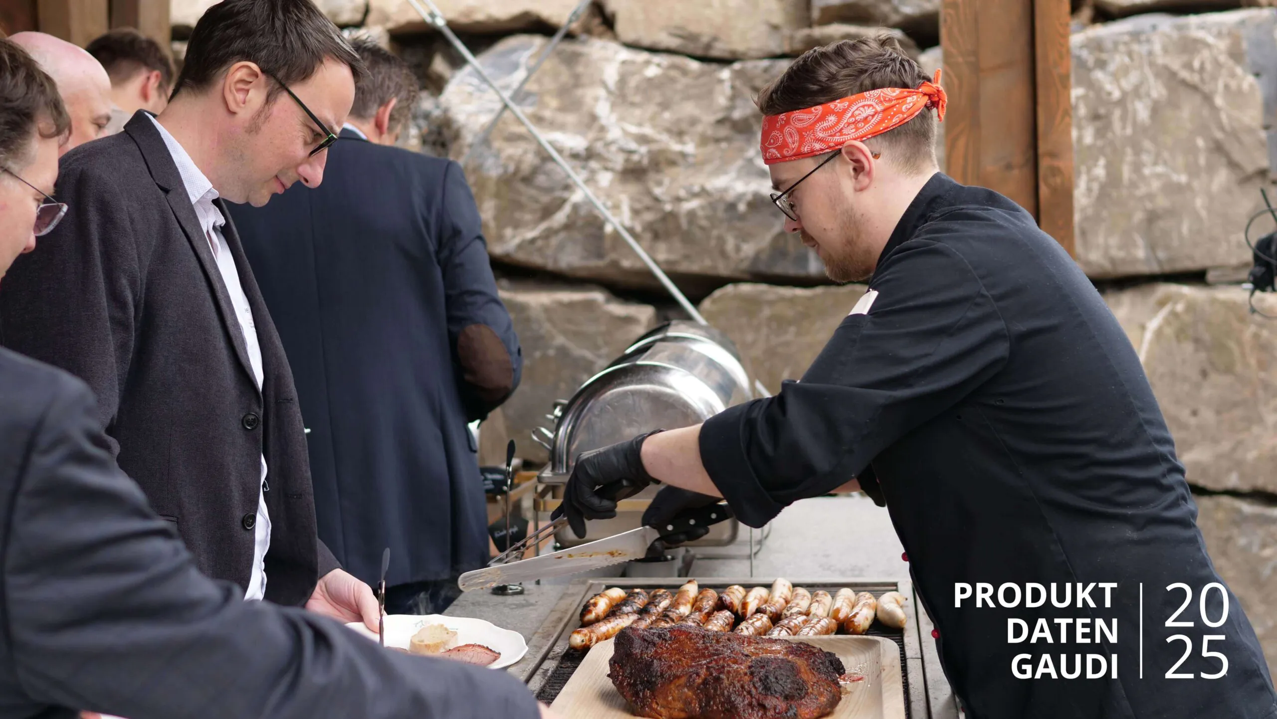 Grillbuffet der PDG 25 bei Steinbergs