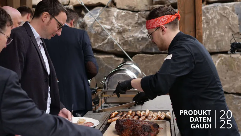 Grillbuffet auf der Produktdatengaudi