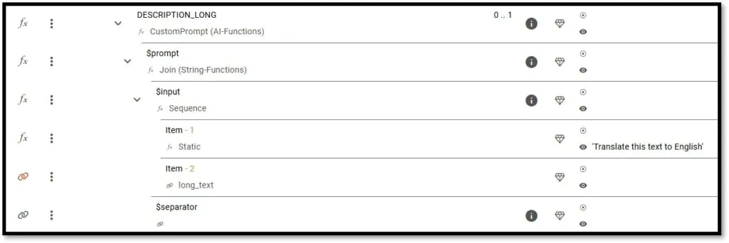 Custom AI prompts in CatalogExpress